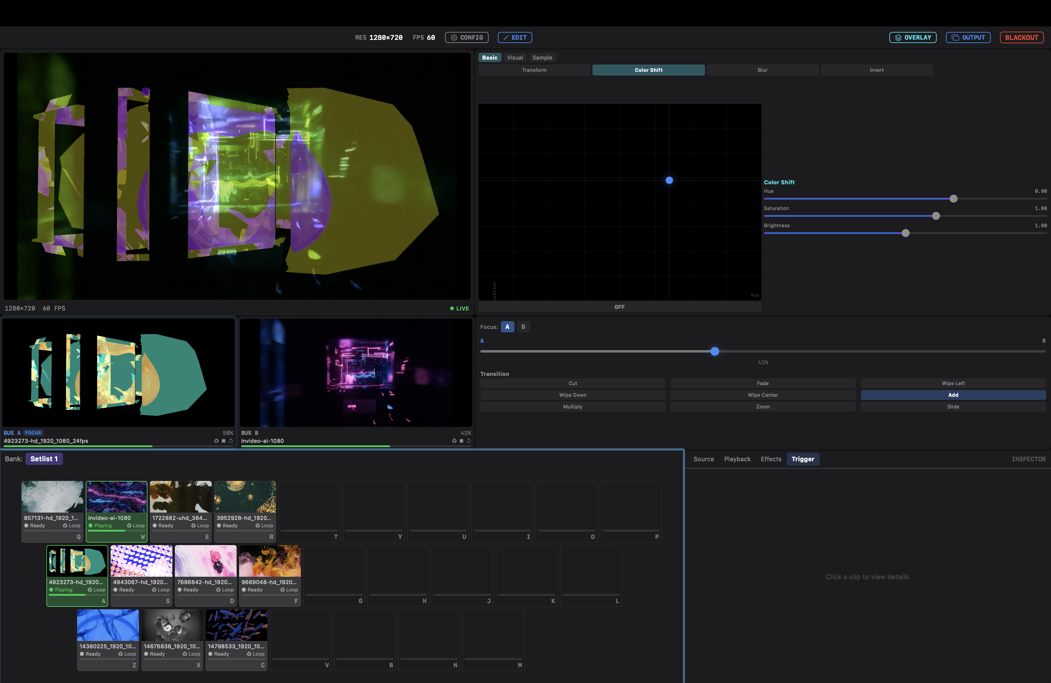 Composa VJ Performance Mode